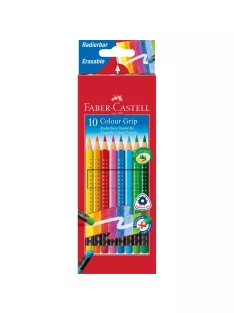   Színes ceruza készlet háromszögletű GRIP Faber-Castell 10klf. szín
