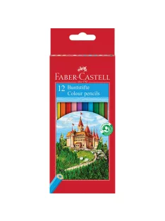   Színes ceruza készlet hatszögletű kastélyos Faber-Castell 12klf. szín