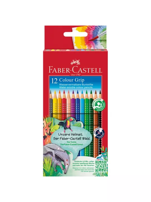 Színes ceruza készlet háromszögletű GRIP Faber-Castell  12klf. szín