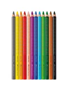 Színes ceruza készlet háromszögletű GRIP Jumbo Faber-Castell  12klf. szín