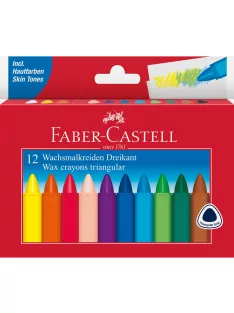   Zsírkréta készlet háromszögletű  Faber-Castell 12klf. szín