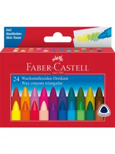   Zsírkréta készlet háromszögletű  Faber-Castell 24klf. szín