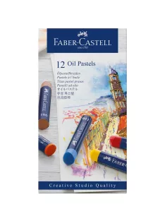   Olajpasztell kréta készlet hengeres test CREATIVE STUDIO Faber-Castell 12klf.szín