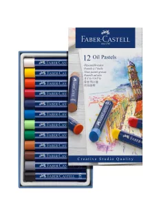   Olajpasztell kréta készlet hengeres test CREATIVE STUDIO Faber-Castell 12klf.szín