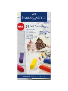   Porpasztell kréta készlet mini puha CREATIVE STUDIO Faber-Castell 24klf.szín