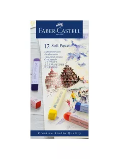   Porpasztell kréta készlet puha CREATIVE STUDIO Faber-Castell 12klf.szín