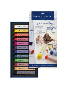   Porpasztell kréta készlet puha CREATIVE STUDIO Faber-Castell 12klf.szín