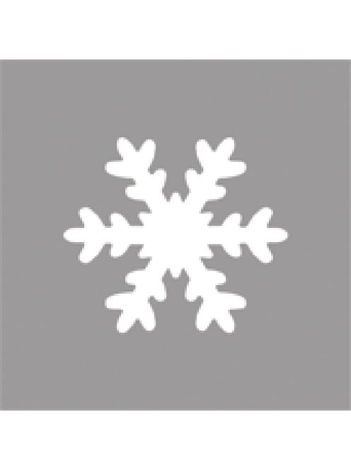 Mintalyukasztó: hópehely, 3,81cm átm.,(1 1/2)