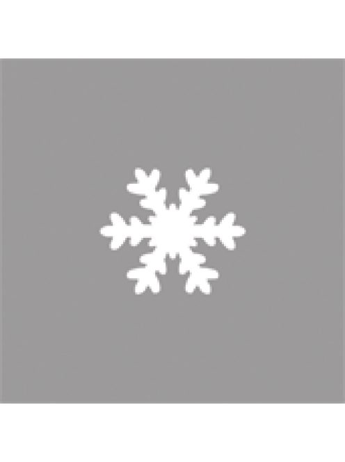 Mintalyukasztó: hópehely, 2,54cm átm.,(1)
