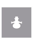 Mini mintalyukasztó hóember, 0,95cm átm.,(3/8) kulcstartóval