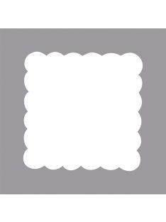   Mintalyukasztó: négyzet hullámos szegéllyel, 1,8x1,8cm, (1), 1 db