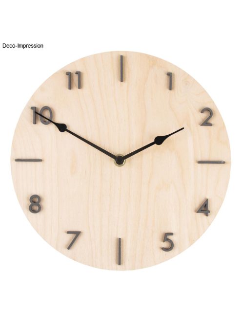 Óramutató "Csepp", fekete, 85mm/115mm,+ rögzítőgomb, 1 db