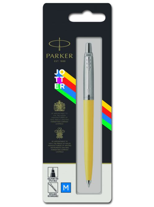 PARKER ROYAL JOTTER ORIGINALS GOLYÓSTOLL SÁRGA EZÜST KLIPSZ, BL 2076056