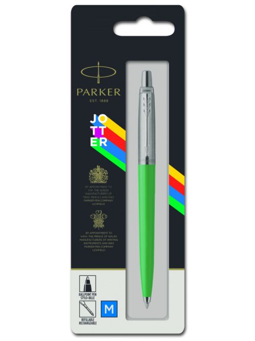 PARKER ROYAL JOTTER ORIGINALS GOLYÓSTOLL ZÖLD EZÜST KLIPSZ, BL 2076058