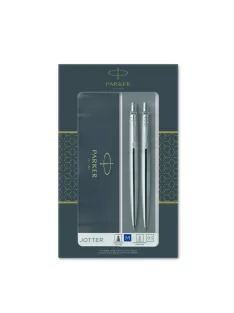   PARKER ROYAL JOTTER GOLYÓSTOLL + MECHANIKUS CERUZA ROZSDAMENTES ACÉL, EZÜST KLIPSZ 2093256