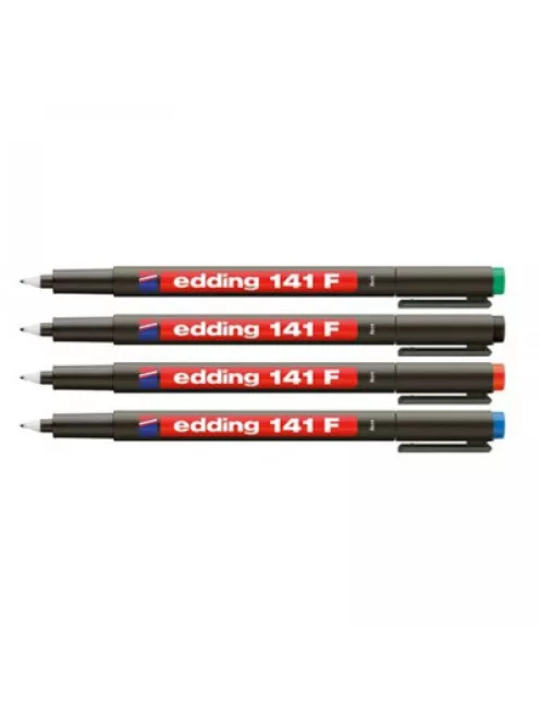 Alkoholos marker 0,6mm, 141F OHP Edding fekete