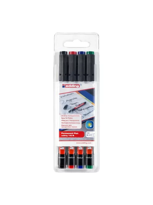 Alkoholos marker készlet 1mm, 142M OHP Edding 4 klf. szín