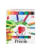 Színes ceruza készlet, hatszögletű Süni Ico 24 klf. szín 