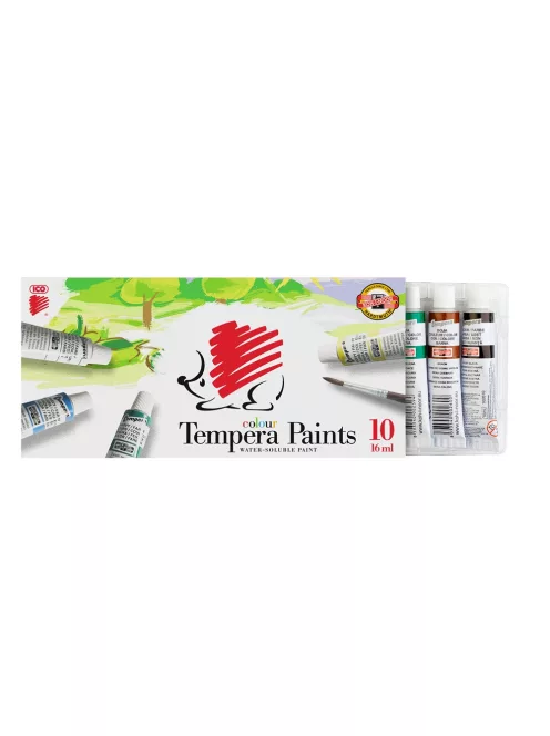 Tempera színes 10x16ml, Süni Ico 10 klf. szín