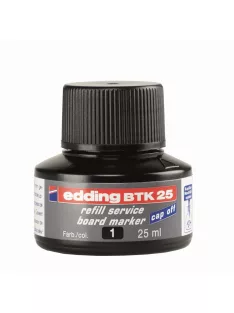 Tinta utántöltő táblamarkerhez 25ml, Edding BTK25 fekete