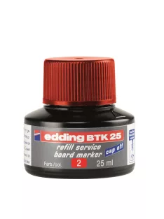 Tinta utántöltő táblamarkerhez 25ml, Edding BTK25 piros