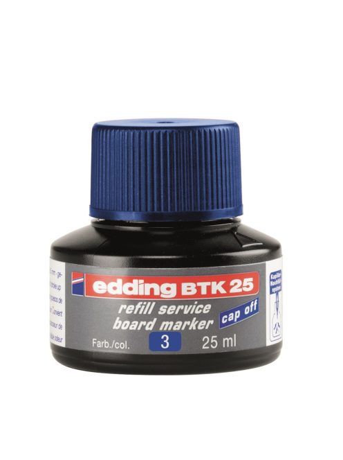 Tinta utántöltő táblamarkerhez 25ml, Edding BTK25 kék 
