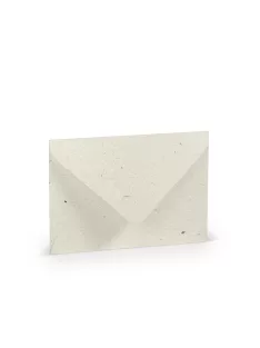   Paperado boríték B6, vanília, 125x176mm, 100g/m2, selyembéléssel