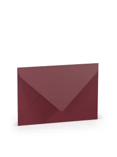   Paperado boríték B6, 72, bordó, 125x176mm, 100g/m2, selyembéléssel