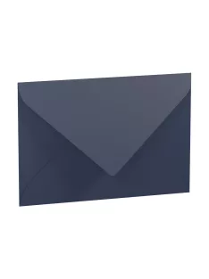   Paperado boríték B6, 90, farmerkék, 125x176mm, 100g/m2, selyembéléssel