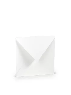   Paperado boríték négyzet alakú, 09, fehér, 164x164mm, 100g/m2, selyembéléssel