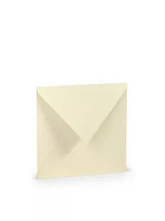   Paperado boríték négyzet alakú, 08, elefántcsont, 164x164mm, 100g/m2, selyembéléssel