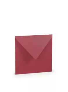   Paperado boríték négyzet alakú, 36, bíborvörös, 164x164mm, 100g/m2, selyembéléssel