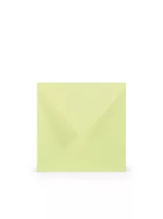   Paperado boríték négyzet alakú, 52, pasztellzöld, 164x164mm, 100g/m2, selyembéléssel