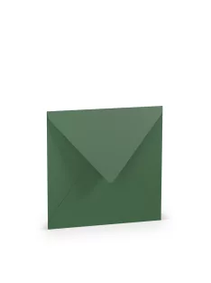   Paperado boríték négyzet alakú, 97, fenyőzöld, 164x164mm, 100g/m2, selyembéléssel