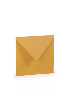   Paperado boríték négyzet alakú, 43, okker, 164x164mm, 100g/m2, selyembéléssel