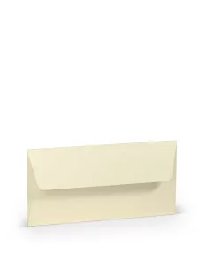   Paperado boríték DL, 08, elefántcsont, 110x220mm, 100g/m2, selyembéléssel