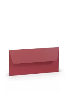   Paperado boríték DL, 36, bíborvörös, 110x220mm, 100g/m2, selyembéléssel