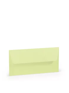   Paperado boríték DL, 52, pasztellzöld, 110x220mm, 100g/m2, selyembéléssel