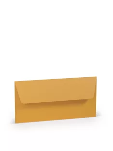   Paperado boríték DL, 43, okker, 110x220mm, 100g/m2, selyembéléssel