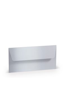   Paperado boríték DL, 302, fehér metallic, 110x220mm, 120g/m2