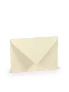   Paperado boríték C6, 08, elefántcsont, 114x162mm, 100g/m2, selyembéléssel