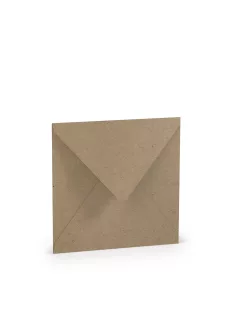   Paperado boríték négyzet alakú, 62, kraft, 164x164mm, 120g/m2
