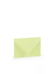   Paperado boríték C7, 52, pasztellzöld, 81x114mm, 100g/m2, selyembéléssel