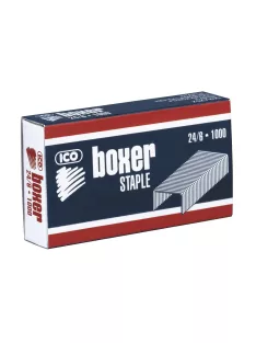Tűzőkapocs 24/6 kék dobozos Boxer