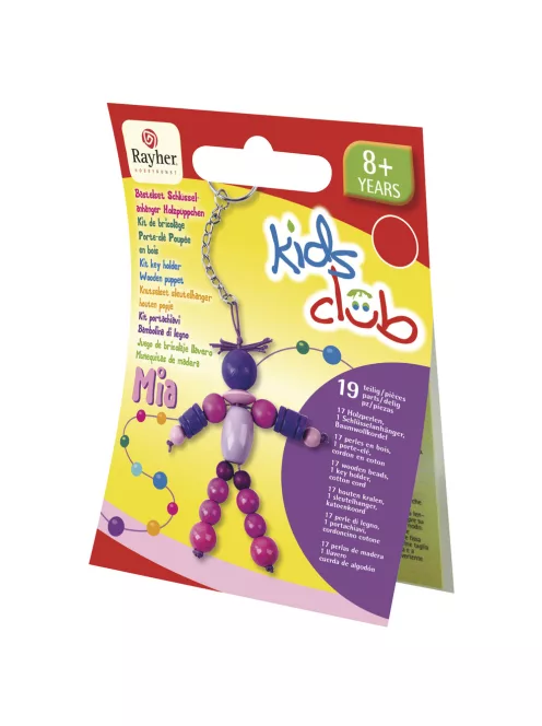 Barkácskészlet: kulcstartó, 17tlg. 18 cm, fababa Mia