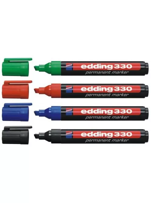 Alkoholos marker 1-5mm, vágott Edding 330 piros