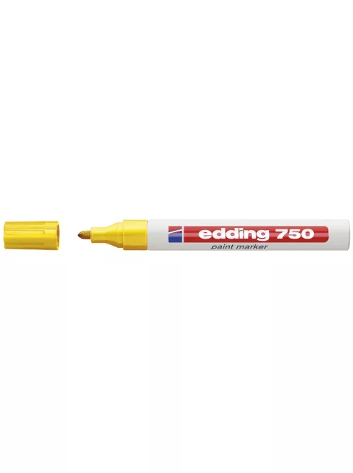 Lakkmarker 2-4mm, kerek Edding 750 sárga