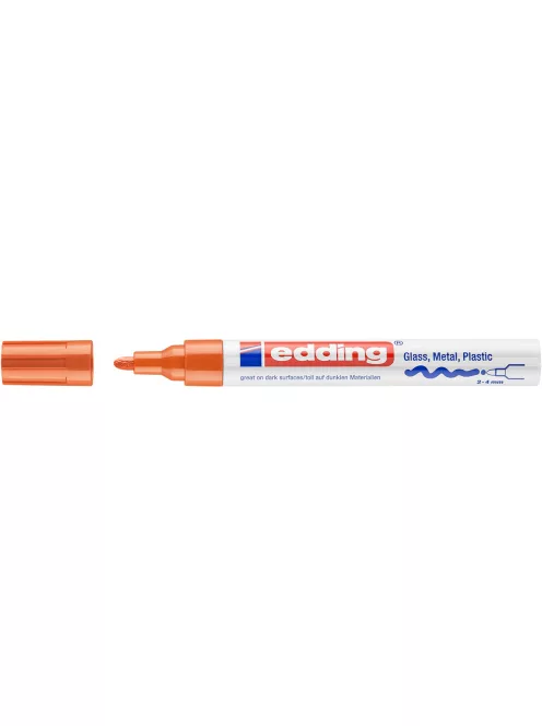 Lakkmarker 2-4mm, kerek Edding 750 narancs