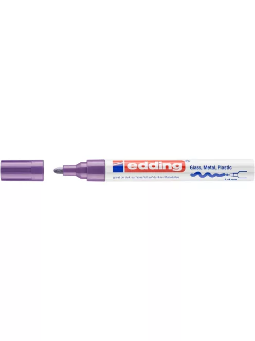 Lakkmarker 2-4mm, kerek Edding 750 lila