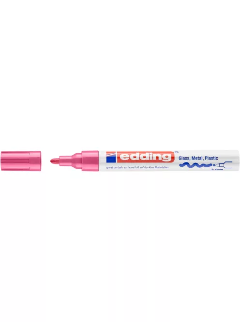 Lakkmarker 2-4mm, kerek Edding 750 rózsa